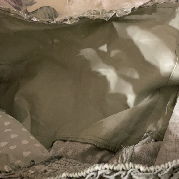 RUFFLED STRAP TANK SUNDRESS. Smocked back ruffle accent size XL mint Linen blend - Picture 13 of 13